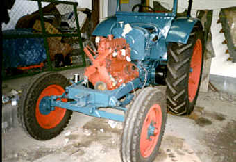 Motor + Traktor kurz nach dem Einbau